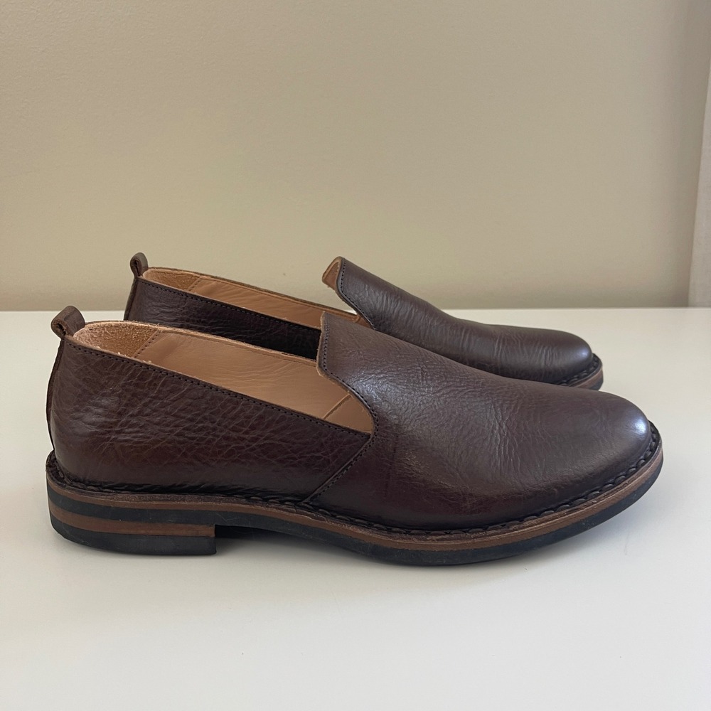 Astorflex Patnoflex Loafers Mens 43 Brown Pebbled Leather Made in Italy Slip On